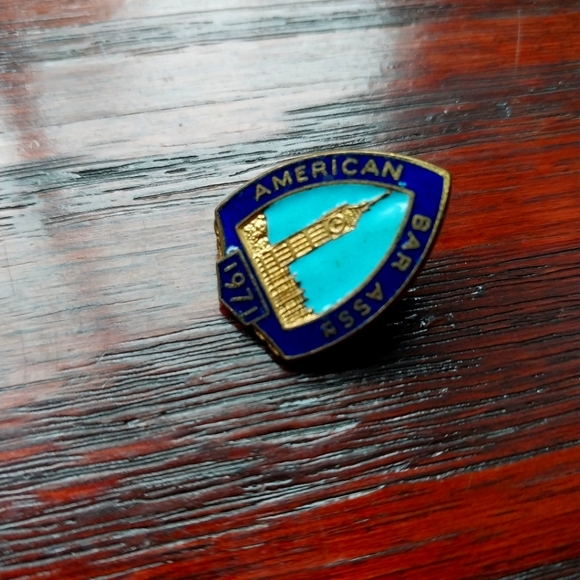 Rare Vintage 1971 American Bar Association Enamel Lapel Hat Pin - Picture 3 of 3